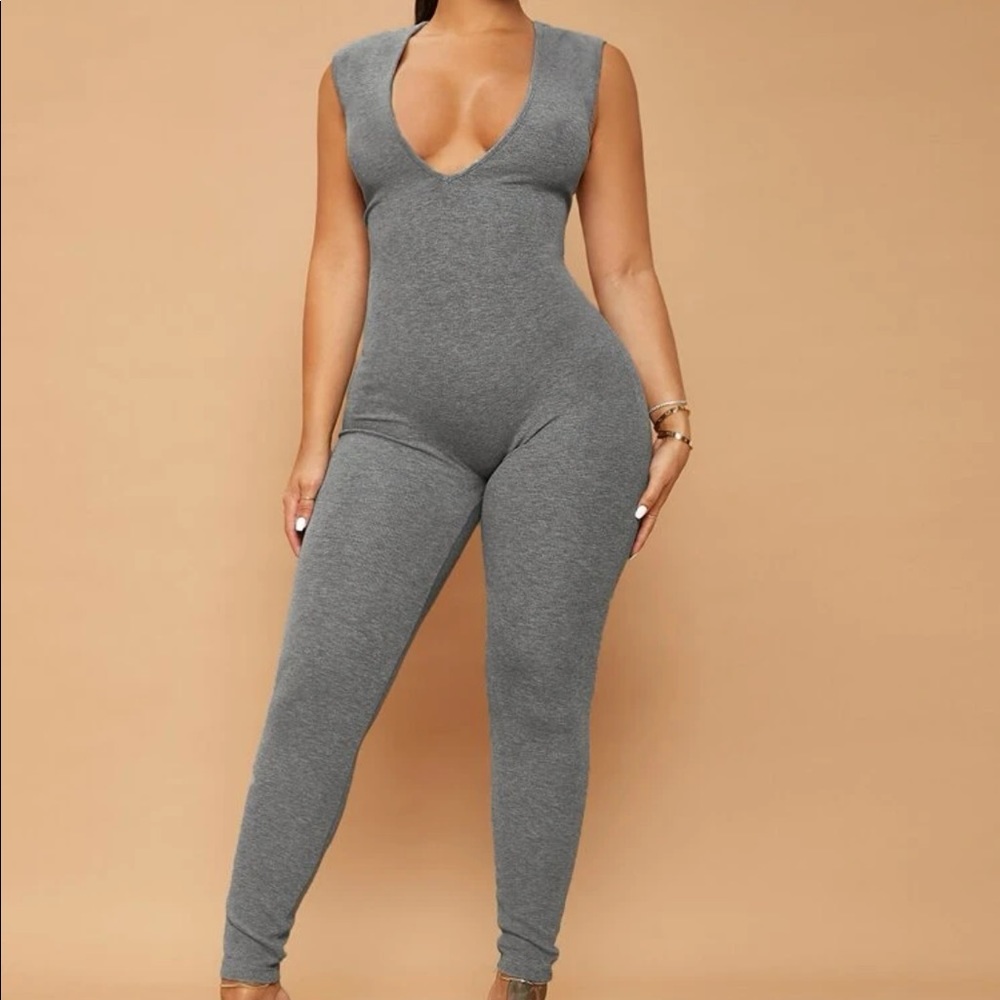 Jumpsuit Grey Size Large